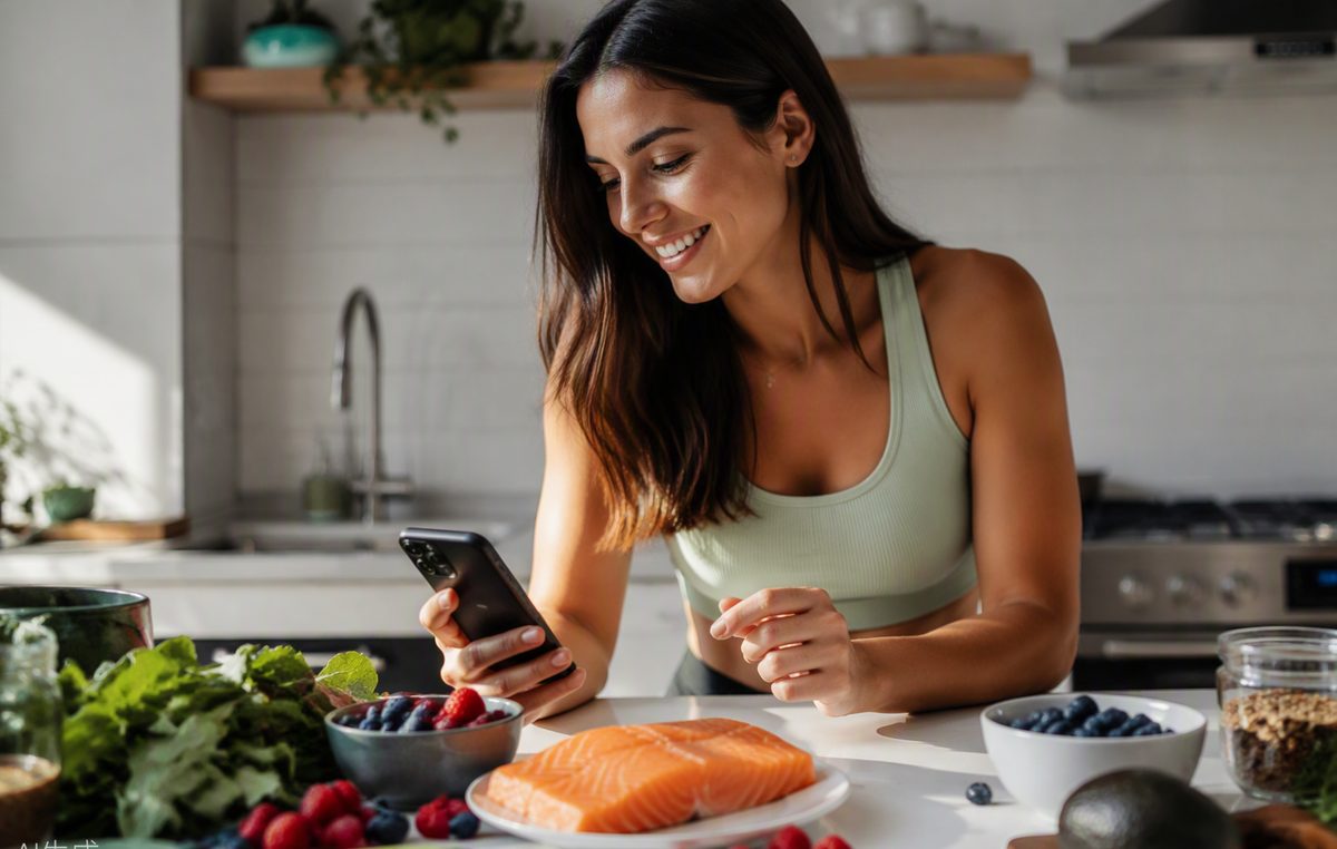 Fresh whole foods representing a DNA-personalized GeneDiet nutrition plan