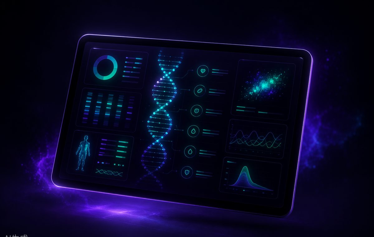 Gene Matrix report dashboard showing personalized genetic test results